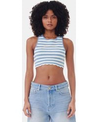 Ganni - Crochet Racerback Top - Lyst