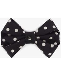 Ganni - Polka-Dot Bow Hairclip - Lyst