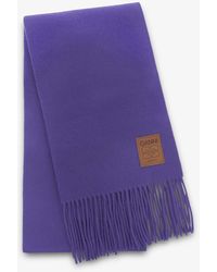 Ganni - Wool Knit Scarf - Lyst
