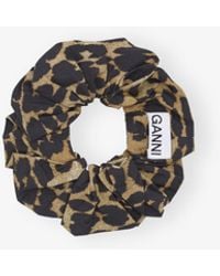 Ganni - Cotton Scrunchie - Lyst