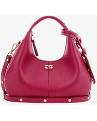 Ganni - Mini Hobo Bag With Studs In - Lyst