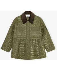 Ganni - Quilt Midi Jacket - Lyst