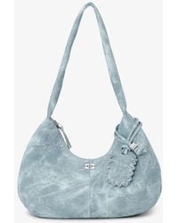 Ganni - Bleached Medium Hobo Bag - Lyst