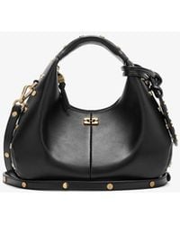 Ganni - Mini Hobo Bag With Studs In - Lyst