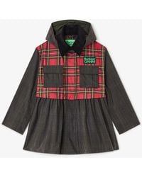 Ganni - X Barbour Peplum Wax Jacket - Lyst
