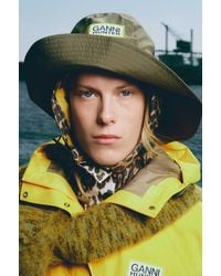 Ganni - X Hunterwater Resistant Bucket Hat - Lyst
