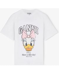 Ganni - Daisy Duck Baby Fit T-Shirt - Lyst