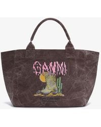 Ganni - Medium Western Boot Tote - Lyst