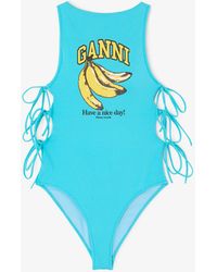 Ganni - Swimsuit With Banana - Lyst