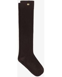 Ganni - Logo-Detail Socks - Lyst