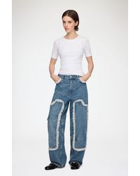 Ganni - Audri Lace Jeans - Lyst