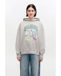 Ganni - Bear Comic Hoodie - Lyst
