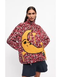 Ganni - Handknit High Neck Jumper - Lyst