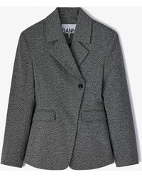 Ganni - Suiting Blazer - Lyst