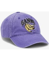 Ganni - Washed Canvas Cap - Lyst