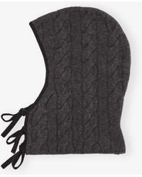 Ganni - And Cashmere Mix Balaclava - Lyst
