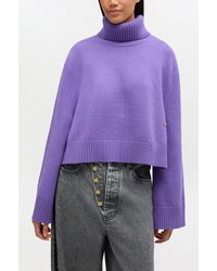 Ganni - Wool Turtleneck Jumper - Lyst