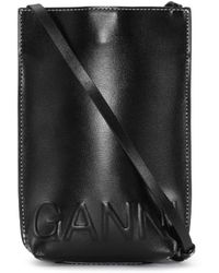 Ganni - Petit sac bandoulière à logo - Lyst