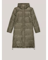 Ganni Tech Down Oversized Coat - Green