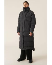 Ganni Heavy Tech Oversized Puffer Coat - Black