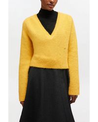 Ganni - V-Neck Jumper - Lyst