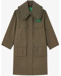 Ganni - X Barbour Long Coat - Lyst