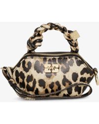 Ganni - Leopard Nano Bou Bag - Lyst