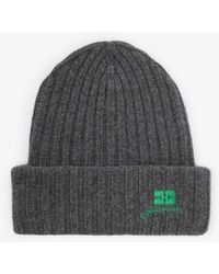 Ganni - Wool Knit Beanie - Lyst