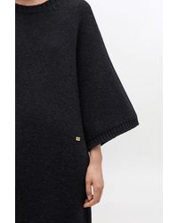 Ganni - Dark Wool Mix Dress - Lyst