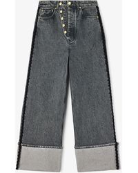 Ganni - Baggy Jeans With Double Fly - Lyst