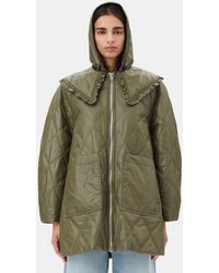 Ganni - Quilted Short Jacket - Lyst
