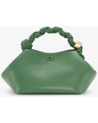 Ganni - Petit Sac Bou Bag Vert En - Lyst