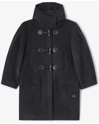 Ganni - Wool Duffle Coat - Lyst