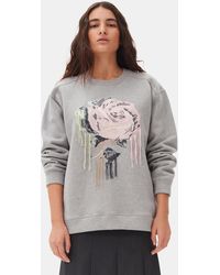 Ganni - Fleece Sweatshirt - Lyst