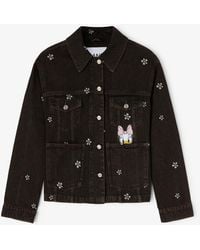 Ganni - Daisy Duck Denim Oversized Jacket - Lyst