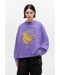 Ganni - Vintage Wash Sweatshirt - Lyst