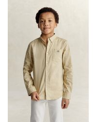 GANT - Teens Teen Boys Linen Blend Shirt - Lyst