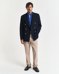 GANT - Regular Fit Cotton Linen Jeans - Lyst