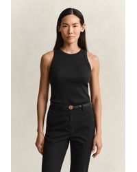 GANT - Ribbed Tank Top - Lyst
