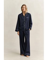 GANT - Satin Pajama Set Evening - Lyst