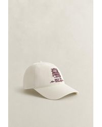 GANT - Graphic Cotton Twill Cap Cream - Lyst