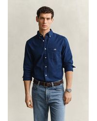 GANT - Oxford Shirt Dark - Lyst