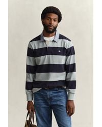 GANT - Chambray Collar Striped Heavy Rugger - Lyst