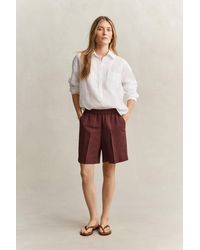 GANT - Linen Blend Shorts - Lyst