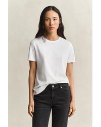 GANT - Pima Cotton T-Shirt - Lyst
