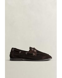 GANT - Gimble Suede Loafers Dark - Lyst
