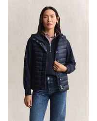 GANT - Light Down Vest - Lyst