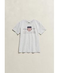 GANT - Teens Archive Shield T-Shirt Melange - Lyst