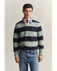 GANT - Chambray Collar Striped Heavy Rugger - Lyst