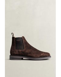 GANT - St Fairkon Suede Chelsea Boots Weathered - Lyst